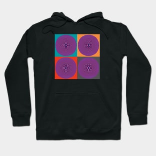 Hypnotic geometric circles in pop art style I Hoodie